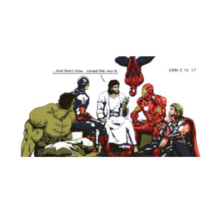 Jesus & Superheros - How I saved the world Design