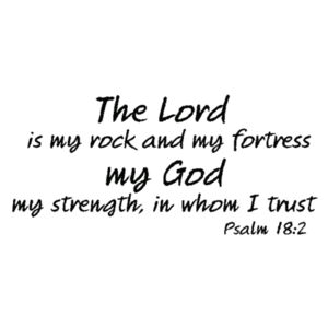 Psalm 18-2 The Lord is My Rock Design