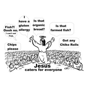 Jesus Fish Bread Chips & Chiko Rolls Design