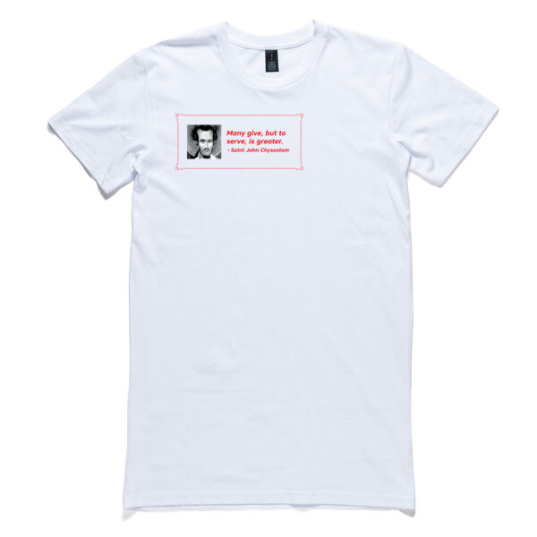 Many give, but to serve, is greater. St John Chrysostom Thumbnail