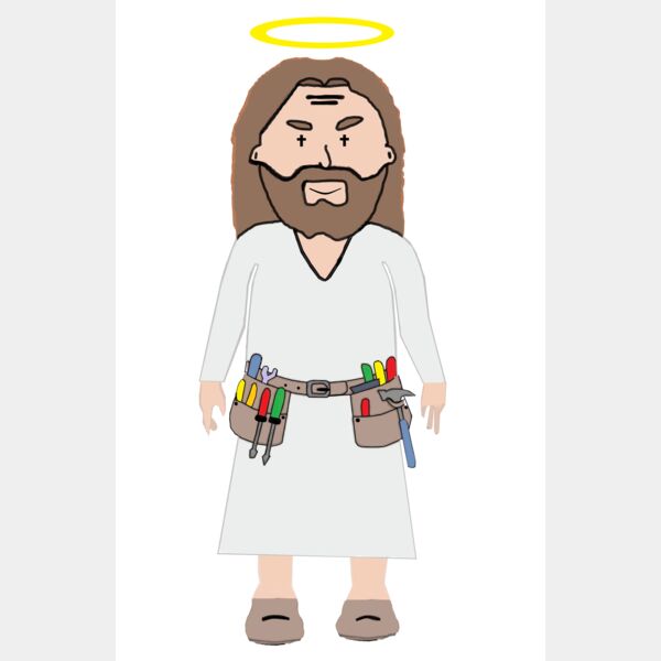 Tradie Jesus White Background Thumbnail